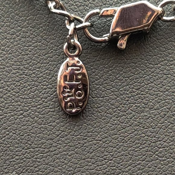 POFJ Gunmetal Drippy Rhinestone Choker Necklace - Picture 4 of 4